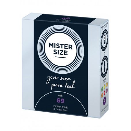 Profilattici MISTER SIZE 69mm Condoms 3pcs